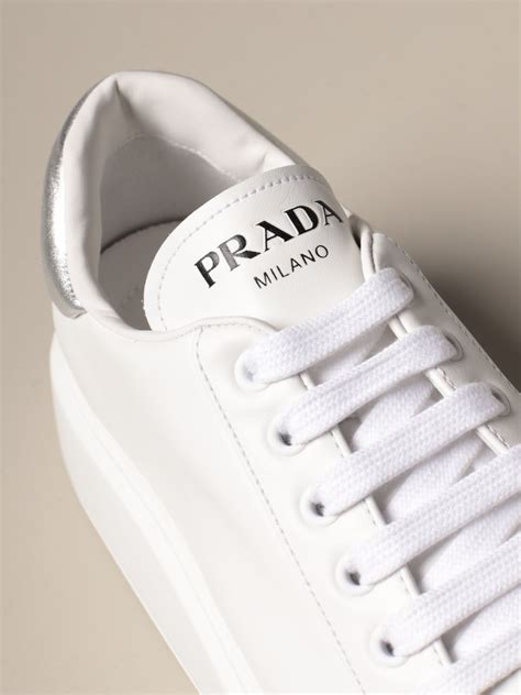 prada low top sneakers white|Prada slip on sneakers sale.